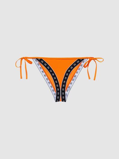 Calvin Klein Fürdőruha HU039530 | Calvin Klein Core Mono TapeTie Side Női Bikini Alsó Narancssárga